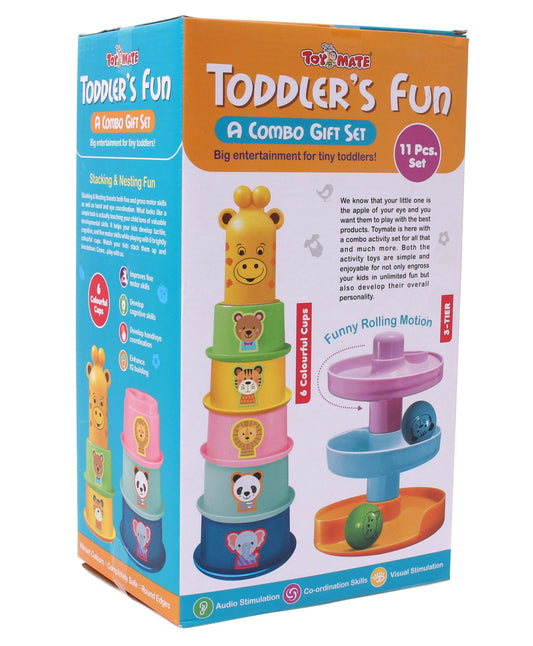 Toymate Toddlers Fun A Combo Gift Set 11 Pieces - Multicolour