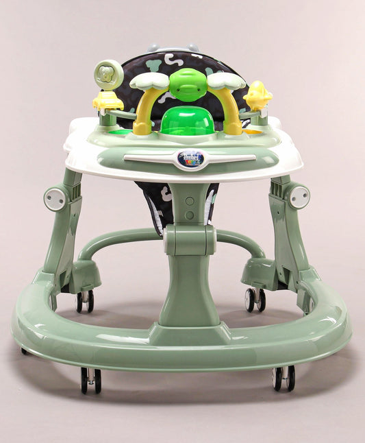 Steelbird Musical Baby Walker with Fun & Learning - Green