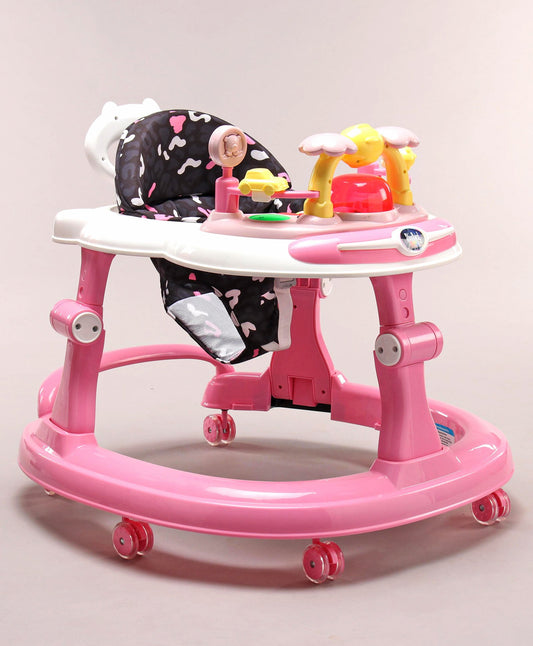 Steelbird Musical Baby Walker with Fun & Learning -Pink