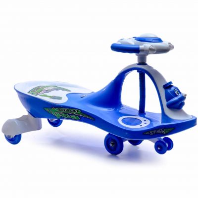 Playtool Twist and Swing Teddy Car Ride Ons for Kids-Indoor and Outdoor Play Area Teddy Twister / Magic Car Blue White