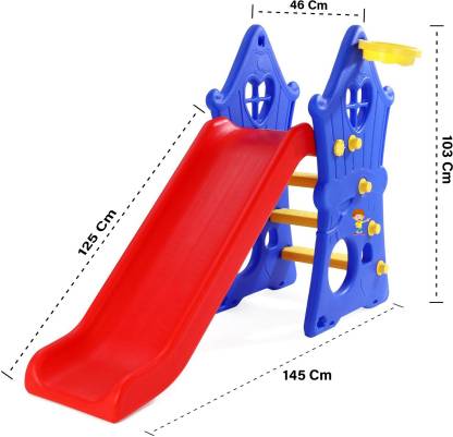 Baby Folding House Slide Indoor and Out Door and Garden Age -2 to 4 Years  (Multicolor) - MRGTOYS