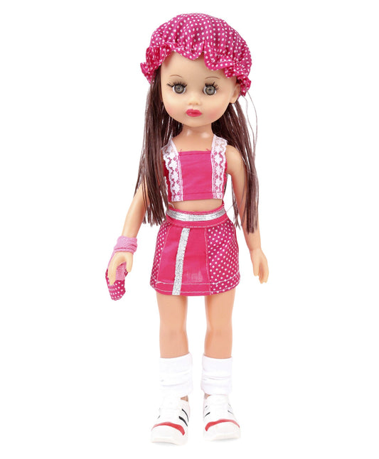 Speedage Ahnna Fashion Doll With Cap Pink - Height 33 cm