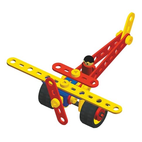 MECHANIX Plastic Planes 1, Building blocks, for 3+ yrs boys and girls, Construction toy, Fun & Role Play toy - Multicolor