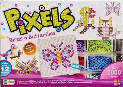 Ekta Pixels Birds And Butterflies|Multicolor