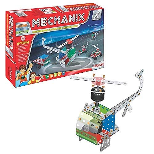 MECHANIX - 2 DIY, Construction toy,Building blocks,Educational toys,for 8+ yrs boys and girls - Multicolor