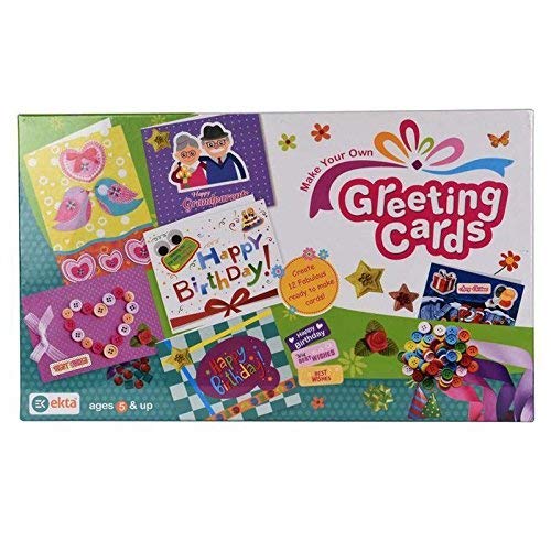 Ekta Greeting Cards Decoration Material to Make Your Own Greetings Kits for Boys and Girls