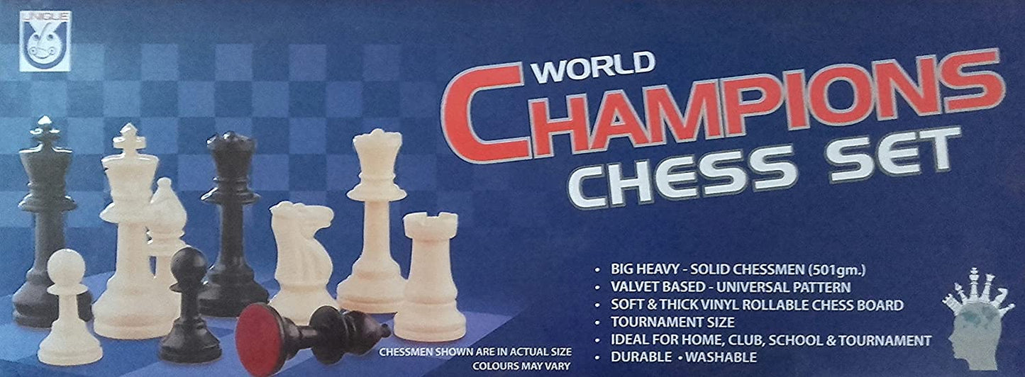 World Champions Chess Set Multicolour Board Game for Kids - (Age Group : 8-15 Years)