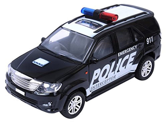 Centy Toys Plastic Police Interceptor Fortune Pull Back Car, Number Of Pieces: 1, Black - MRGTOYS