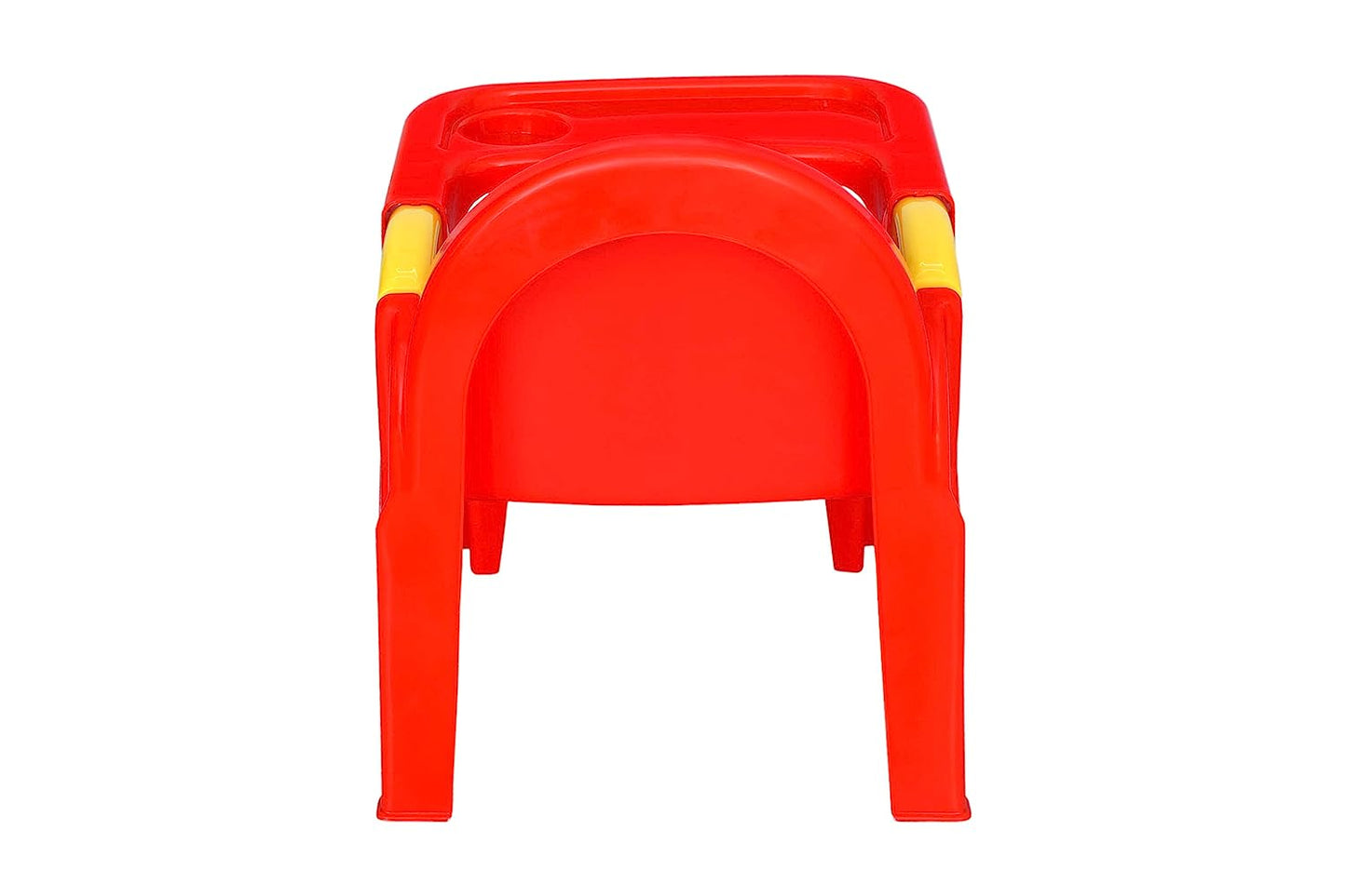 Prima Detachable Baby Desk Plastic Chair 130 | Swings | High Chair | Eating | Feeding | Study | Kids | Toddlers Booster Seat with Safety Tray for 6 Months to 5 Years Age Kids, red/yellow (BABY DESK CHAIR-130) - MRGTOYS