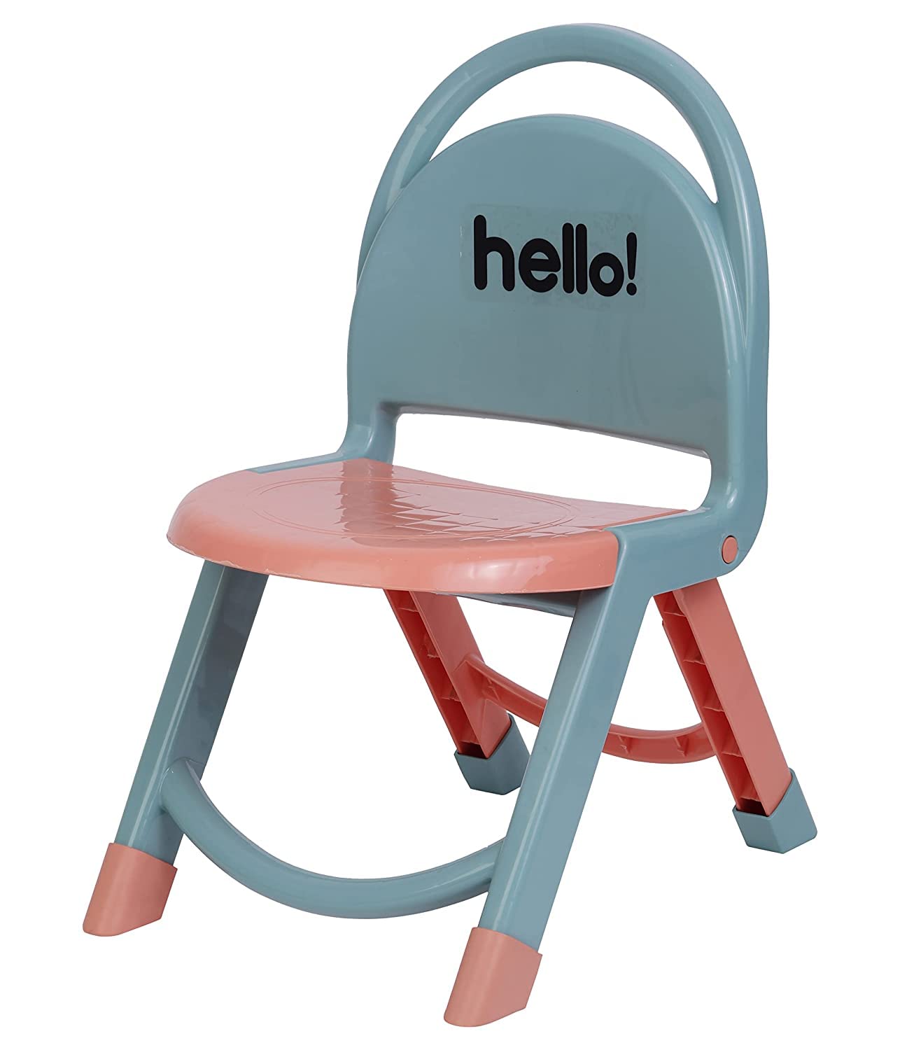 Sturdy Kids Foldable Chair with Back Support Strong and Durable Plastic Chair for Kids(Weight Capacity 80 Kg Can Be Use by Adult Also) - MRGTOYS