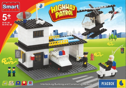 Smart Blocks Highway Patrol Multicolor - 260 Pieces PEACOCK