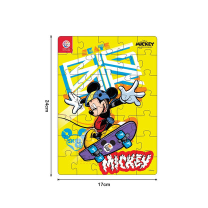 Ratna's 4 in 1 Disney Jigsaw Puzzle 140 Pieces for Kids. 4 Jigsaw Puzzles 35 Pieces Each (Mickey Mouse, Donald Duck, Goofy Vertical) - MRGTOYS