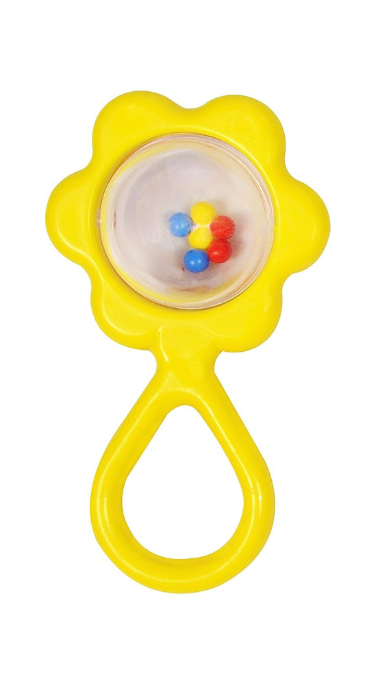 Giggles - Sunflower Rattle , Colourful rattle for New Born Baby, Stimulates Senses,Rattling sound, 6 months & above, Infant Toys