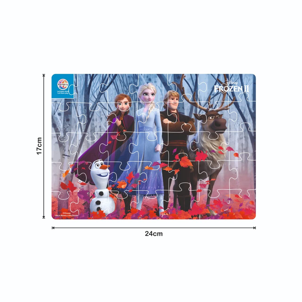 Ratna's 4 in 1 Disney Jigsaw Puzzle 140 Pieces for Kids. 4 Jigsaw Puzzles 35 Pieces Each (Frozen) - MRGTOYS