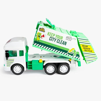 Ratna's My First Wheels Garbage Truck | Friction Powered Big Size Plastic Toy Vehicle for Kids