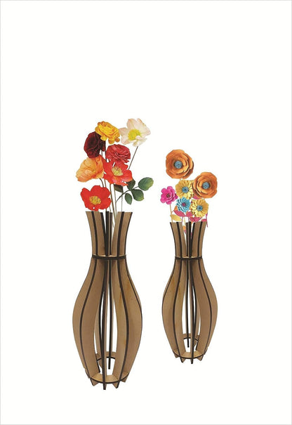 Elegant Flower Vase Making kit.Make Your own Flower vase & Different Types of Flowers