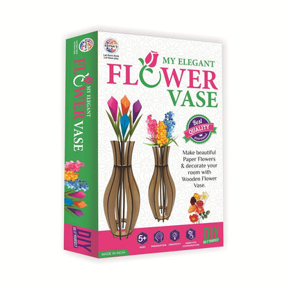 Elegant Flower Vase Making kit.Make Your own Flower vase & Different Types of Flowers