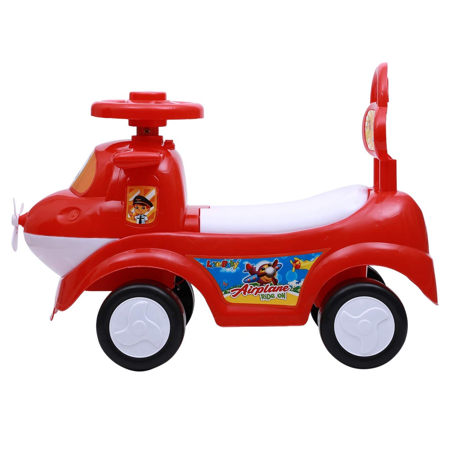 Airplane Ride on Scooter for Kids 1 to 5 Years Old Kids (Red) - MRGTOYS