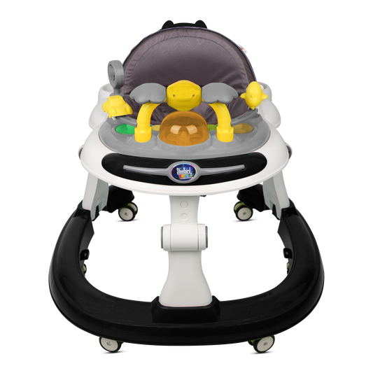 BLACK BABY WALKER WITH PUSH HANDLE