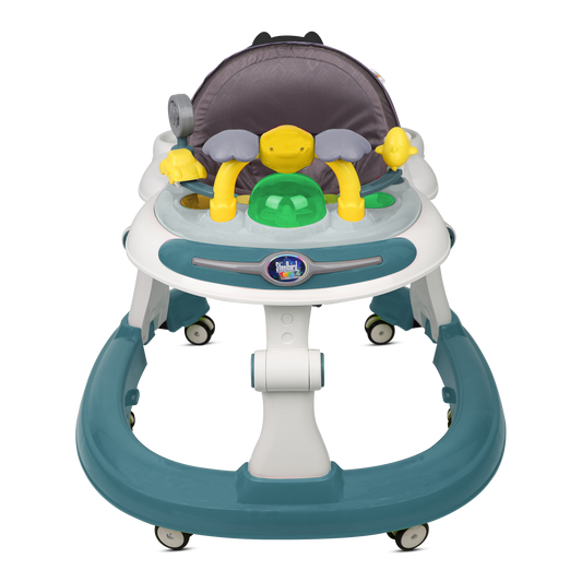 TEAL BABY WALKER WITH PUSH HANDLE