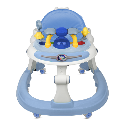 BLUE BABY WALKER WITH PUSH HANDLE