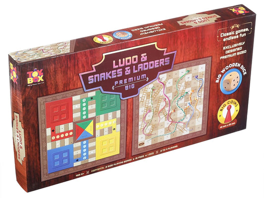 Toysbox Ludo and Snakes & Ladders Premium Big Classic Board Game to Play with Kids and Adults