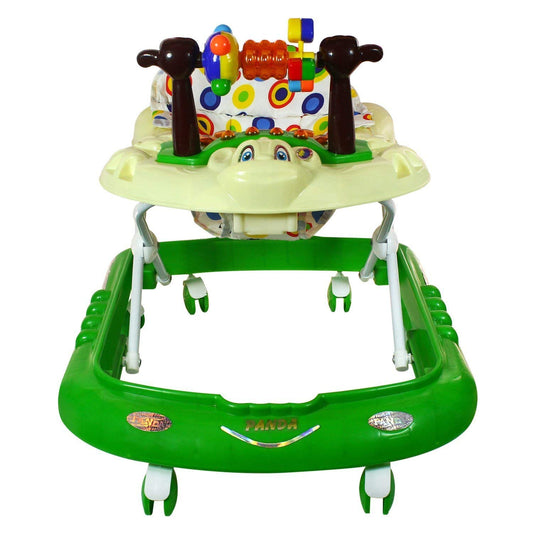 Panda 777 Smart Musical Round Toddler Baby Walker with Comfy Seat and Activity with Light and Musical Toy Bar and Ultra Soft Seat for Kids/Babies  (Green) - MRGTOYS