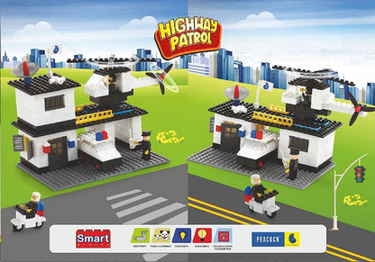 Smart Blocks Highway Patrol Multicolor - 260 Pieces PEACOCK