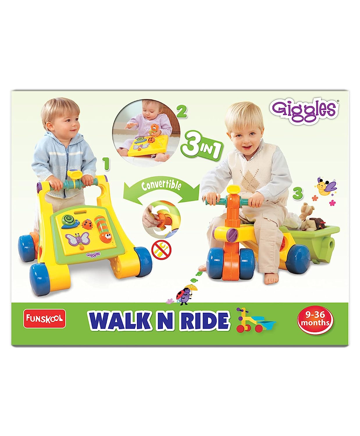 Funskool Walk N RIDE-9920700 - Multicolor