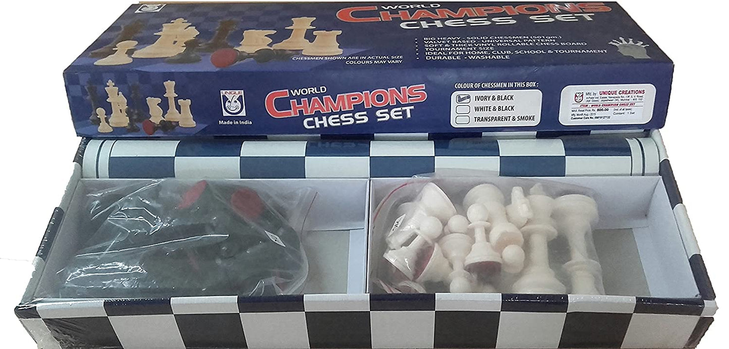 World Champions Chess Set Multicolour Board Game for Kids - (Age Group : 8-15 Years)