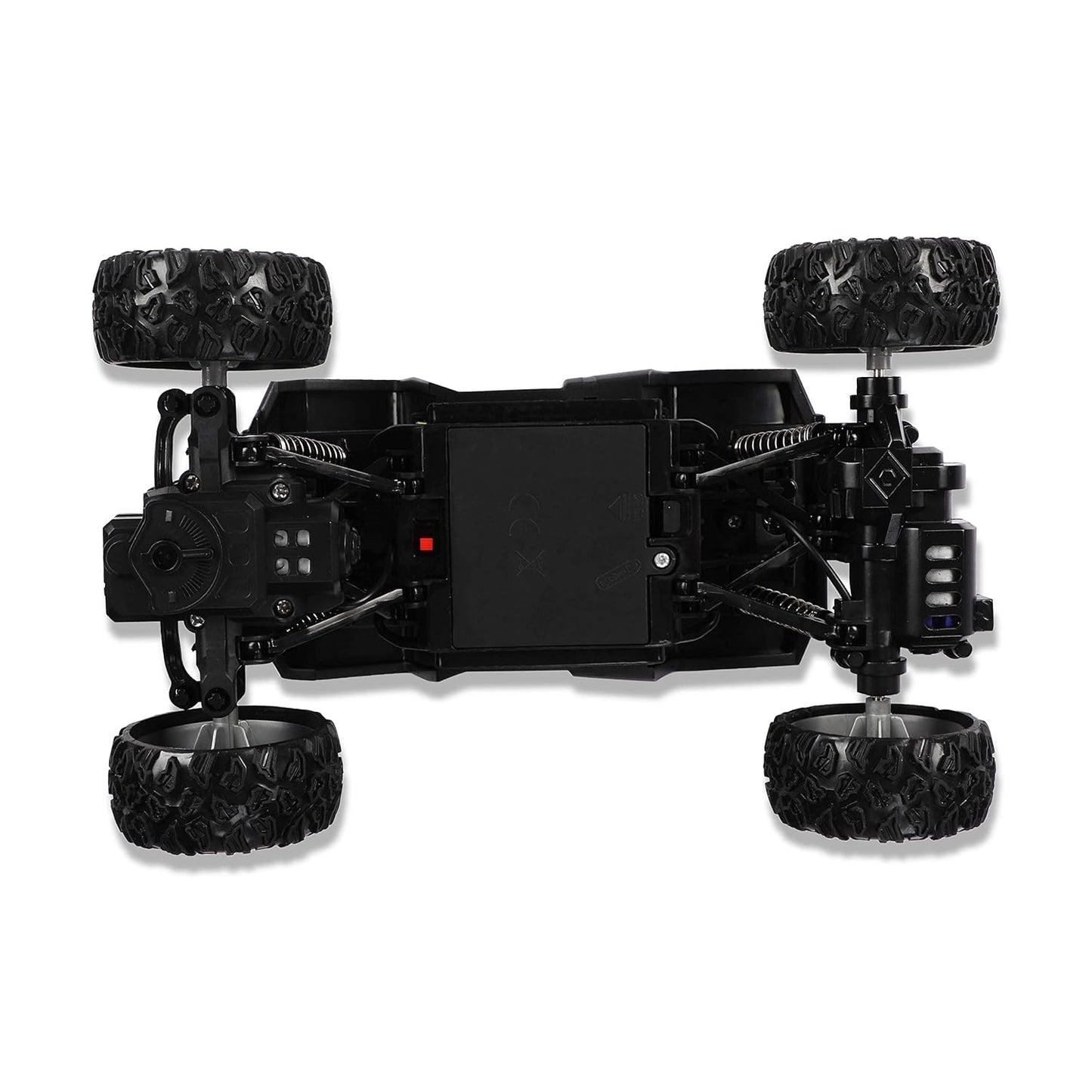 SEEDO Rechargeable Offroad 4x4 Strong Suspension Remote Control Monster Truck Toy Car for Kids, Anti Scratch RC Stunt Crawler Jeep with Light and Music, Gift for Boys Above 8 Years,Pack of 1, color may vary