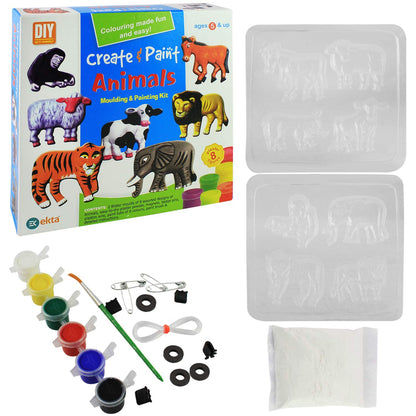 Ekta Mould and Paint Animals Playset (8 Designs)