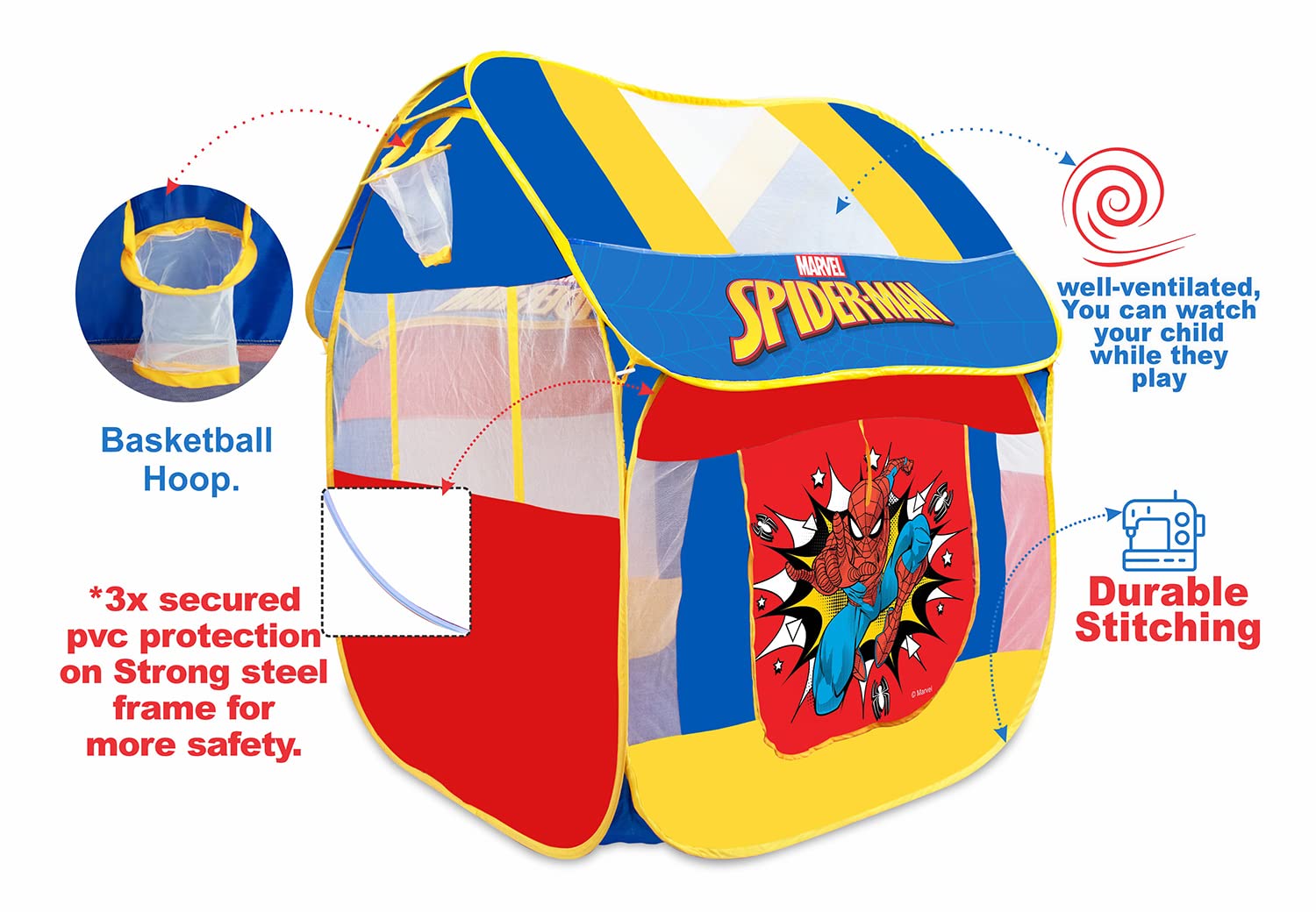 John-Spiderman Pop Up Play Tent - Happy Tots