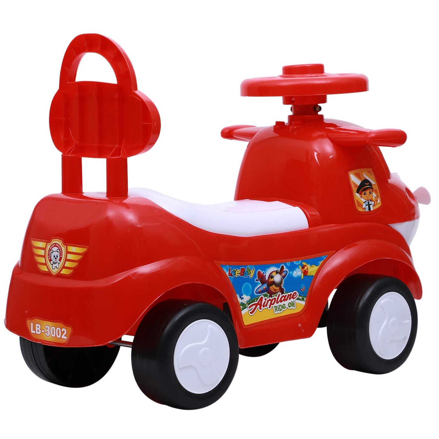 Airplane Ride on Scooter for Kids 1 to 5 Years Old Kids (Red) - MRGTOYS