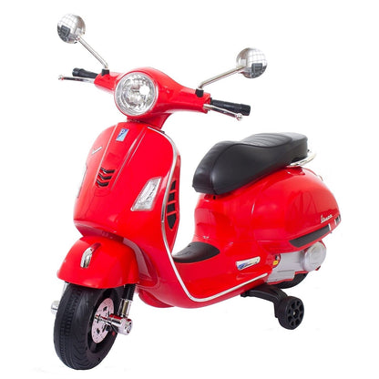 Vespa Rechargeable Battery Operated Ride-on White Scooter for Kids Suitable for Boys & Girls Age 2-5 Years - MRGTOYS