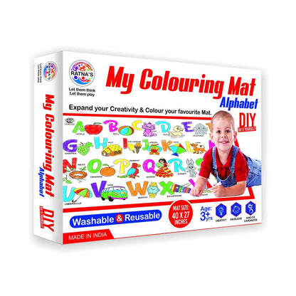 RATNA'S My Colouring MAT for Kids Reusable and Washable. Big MAT for Colouring. MAT Size(40 INCHES X 27 INCHES) (ABCD)