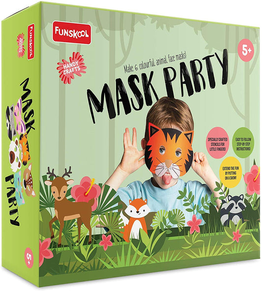 Handycrafts - Mask Party , DIY face masks kids , Make many animal faces , 5 years + , art and craft kit