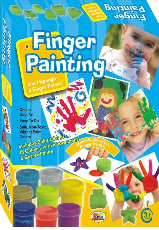 Ekta Finger Painting(Senior) 18 Colors Fun Game, Multi Color