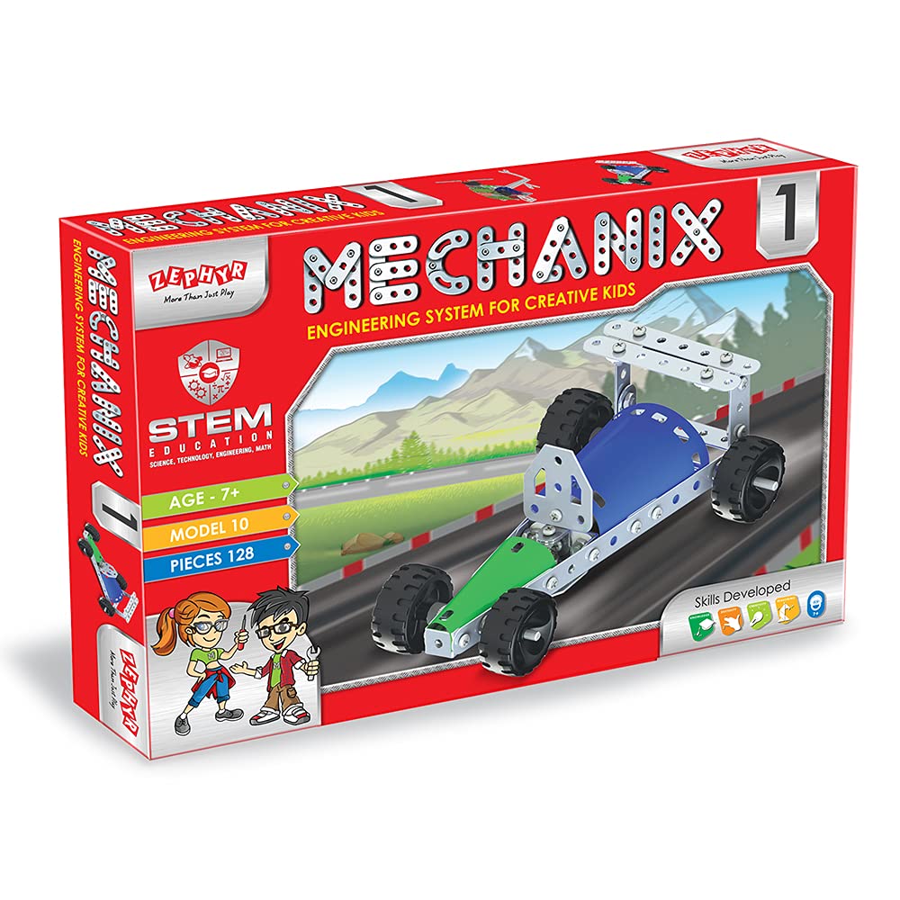 Mechanix Metal - 1,Construction Toy,Building Blocks,For 6+ Yrs Boys And Girls,Multicolor