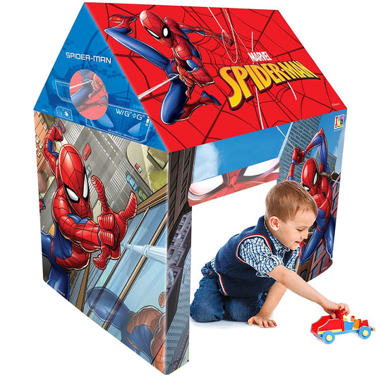 itoys Marvel Spiderman Theme Jumbo Size Light Weight Water Resistant Sweet Home Pretend Play House Tent for Kids Girls and Boys - MRGTOYS