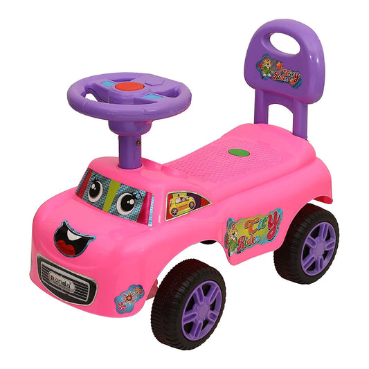 Magic Rider Push-Car Ride-On for Kids with Music 1-3 Years (City Pink) - MRGTOYS