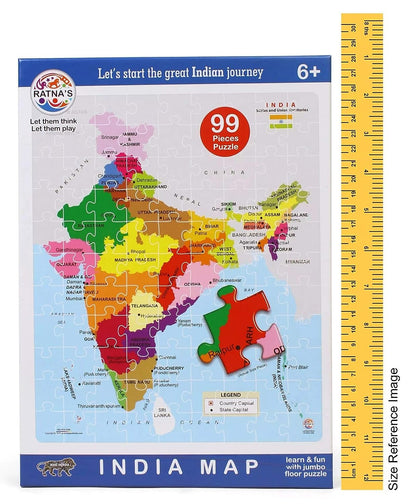 Ratna's Educational India MAP Jigsaw Puzzle (99 Pieces)