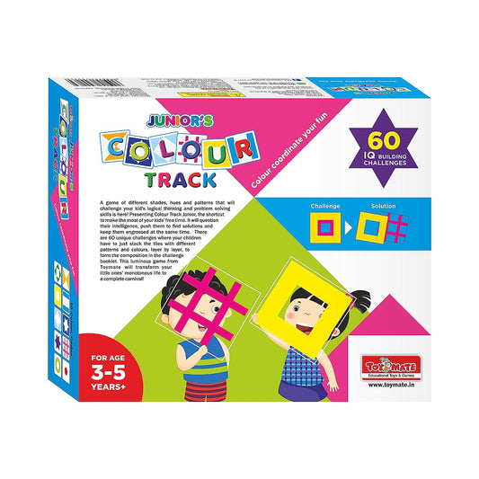 toymate Colour Track Junior- Fun Pack of 60 Challenge IQ Building Activity Game for Age 3 to 5 Years