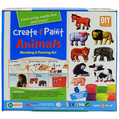 Ekta Mould and Paint Animals Playset (8 Designs)