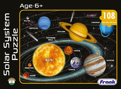 Frank Solar System Outer Space Puzzle For 6 Year Old Kids and Above - Fun and Challenging | Educational Toys and Games for Focus, Memory, Mental Boost pack of 1