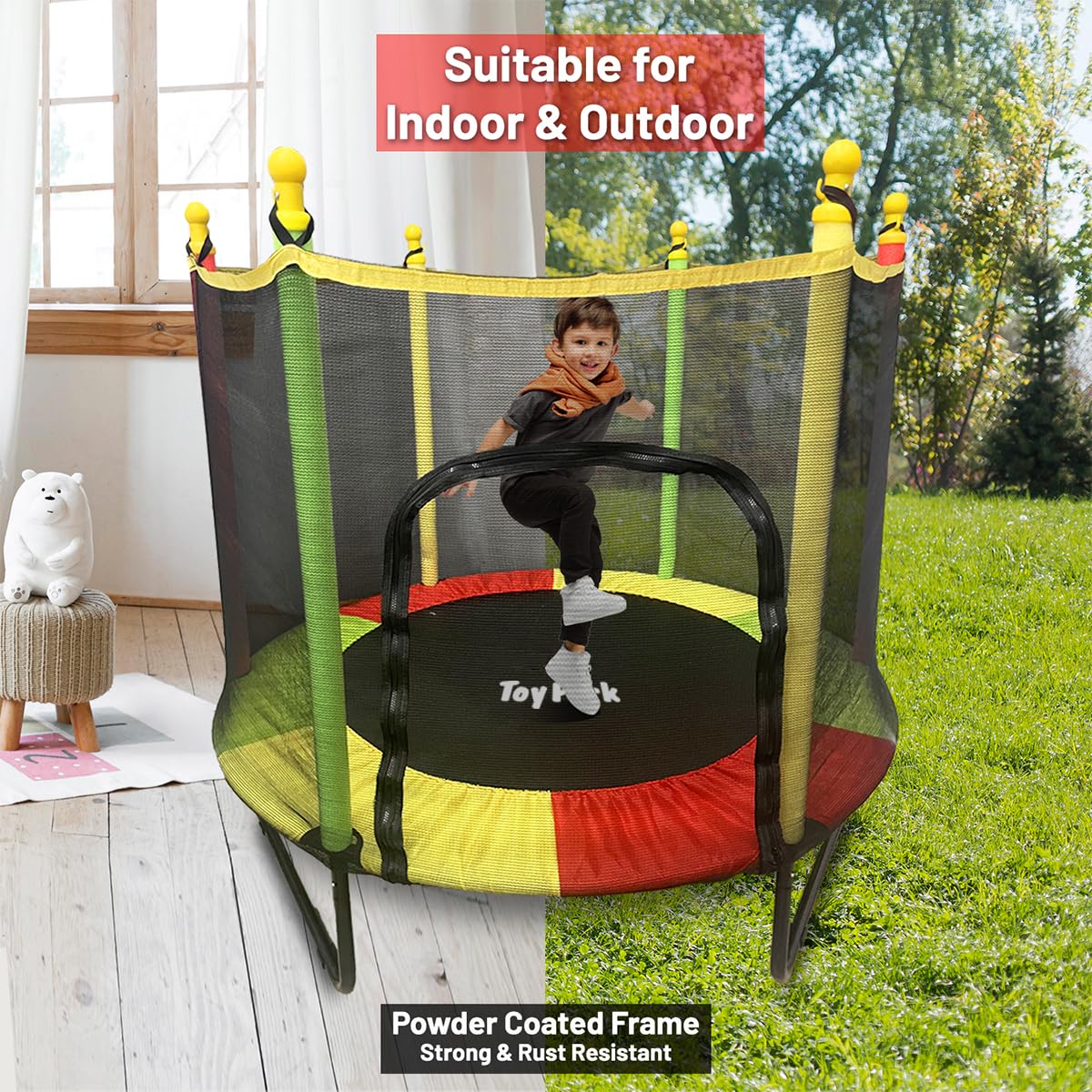 Toy Park Kids Trampoline With Safety