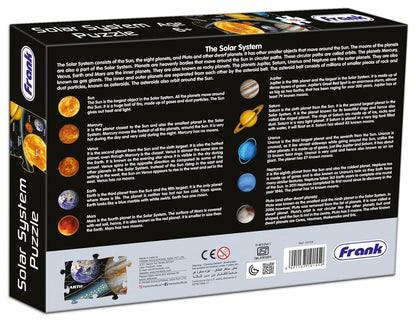 Frank Solar System Outer Space Puzzle For 6 Year Old Kids and Above - Fun and Challenging | Educational Toys and Games for Focus, Memory, Mental Boost pack of 1