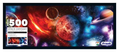 Frank Space Odyssey Panorama 500 Piece Jigsaw Puzzle for Kids for Age 10 to Adults - Fun and Challenging Puzzle Game for Focus, Memory, Mental Boost - Includes Reference Poster, 4 Sorting Trays