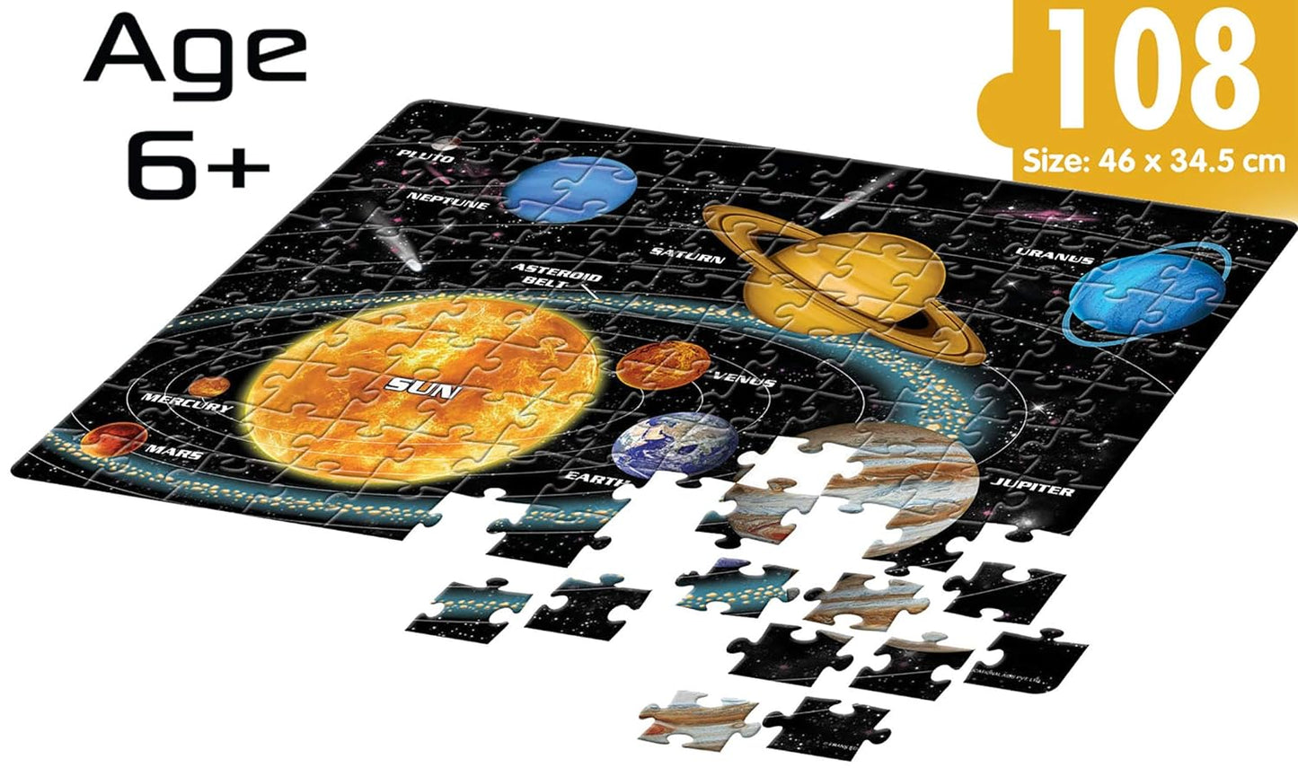 Frank Solar System Outer Space Puzzle For 6 Year Old Kids and Above - Fun and Challenging | Educational Toys and Games for Focus, Memory, Mental Boost pack of 1