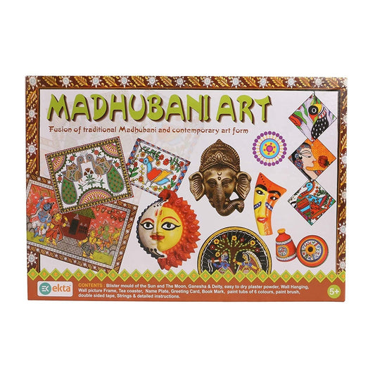 EKTA Madhubani Art, Madhubani Painting Set, Art Kit for Kids Traditional and Contemporary Multi Color